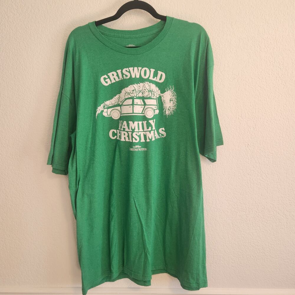 Griswold Family Christmas Men's Size 3X Green T-shirt‎ Movie X-mas Tree Car New